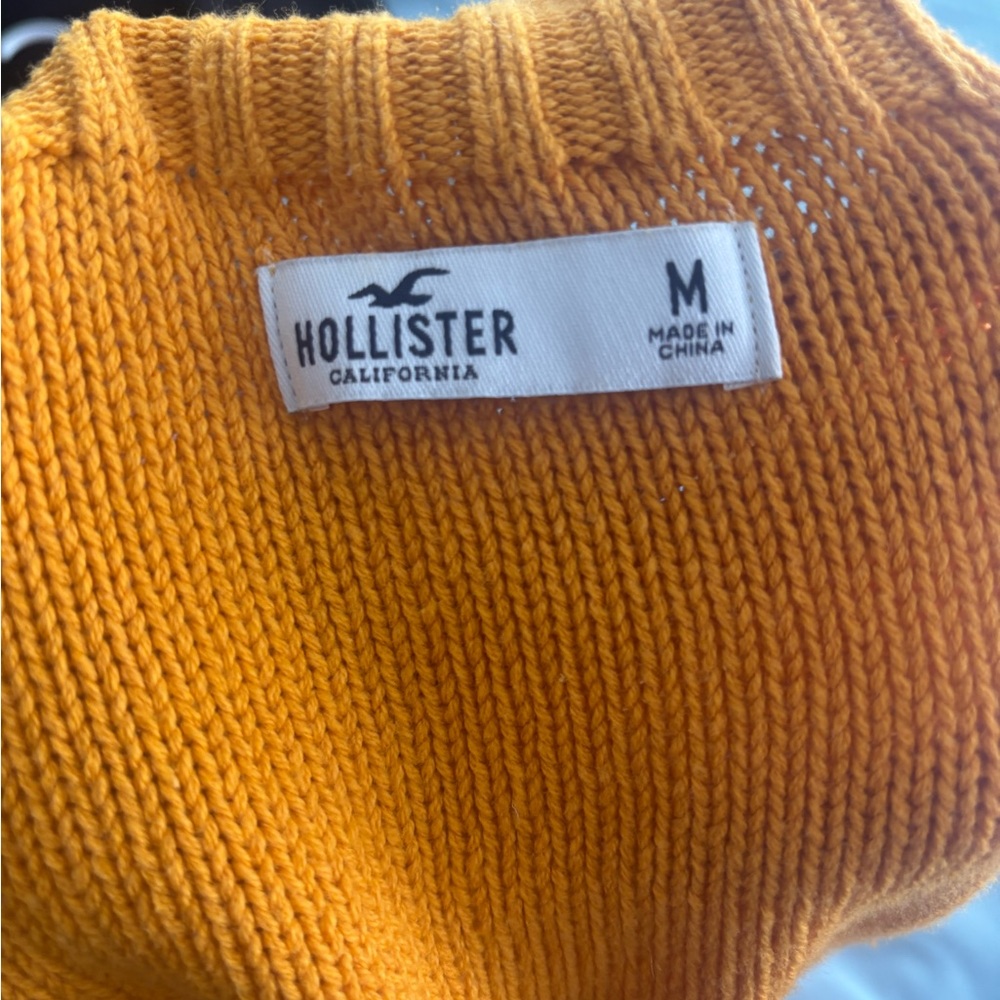 Hollister | Yellow Off the Shoulder Sweater - Picture 3 of 4